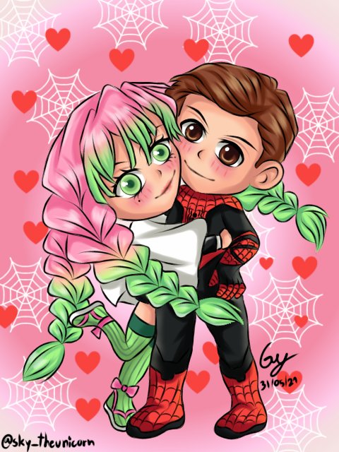 Sky_TheUnicorn's tweet photo. 🎂🎉Happy birthday to Kanroji Mitsuri 💞 &amp; Tom Holland 🕷️🕸️🎉🎂
@ufotable @TomHolland1996
#kimetsunoyaiba #spiderman #kanrojimitsuri #TOMHOLLAND #DemonSlayer #鬼滅の刃 #甘露寺蜜璃 #スパイダーマン #marvel #マーベル #happybirthday 
Credit Anatomy
https://t.co/n883RGU0LD https://t.co/3Kdfnd1bFL