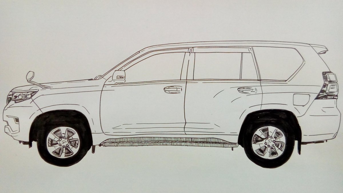 結城るい トヨタ Toyota Landcruiserprado Prado ラクガキ ペン画 イラスト王国 イラスト基地 アナログイラスト トヨタランドクルーザープラド T Co Btqdxjdtdd Twitter
