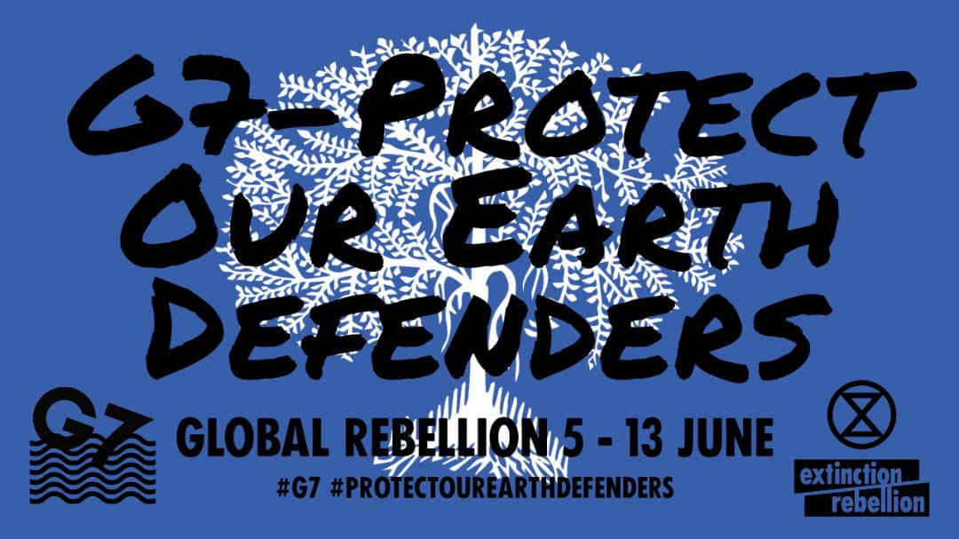 xxradion's tweet photo. #G7 #ProtectOurEarthDefenders Protégez nos défenseurs de la terre:
Ns appelons les gouvernema à protéger ts les habitants d cette terre. Protéger leur droit fondamental d manifester en utilisant 1e action directe non violente sans crainte d'être criminalisé, blessé et tué. @XR https://t.co/5bLYpFCzga
