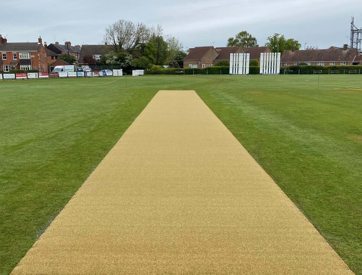 DuraSportLtd's tweet photo. New non-turf pitch installed recently at @landrcl Premier Division Club @OakhamCricket featuring The ECB Approved DSi-pro Vision cricket pitch system https://t.co/CkRz6HF8e9 ๐ #NTP #ECBapproved #DSipro https://t.co/fhN97l5b4X