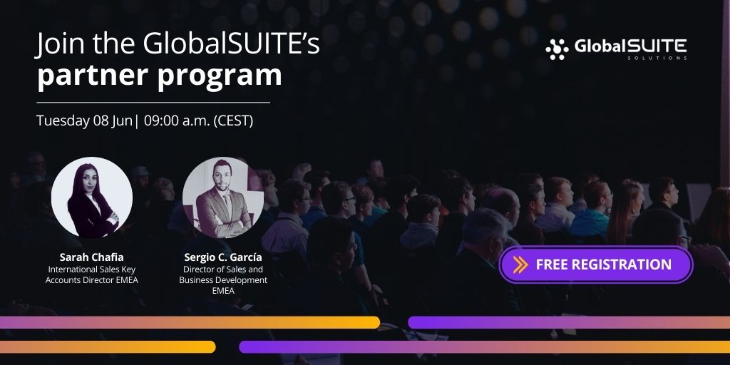 global_suite's tweet photo. 🚀Join the #GlobalSUITE´s #partnerprogram and discover how our #GRCsoftware may improve your management and achieve higher performance.
📌Subscribe and see how to boost your organizational profits→ https://t.co/OheziP8gTU
📆Save the date→June 08 | 09 a.m. (CEST) https://t.co/STwyWWAxRF