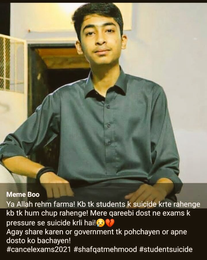 rafayabid786's tweet photo. #CancelExamsSaveLives 
@ZakaWaqar 
@Shafqat_Mahmood 
@ImranKhanPTI ..
#cancelboardexams https://t.co/nxOk0r7GMq