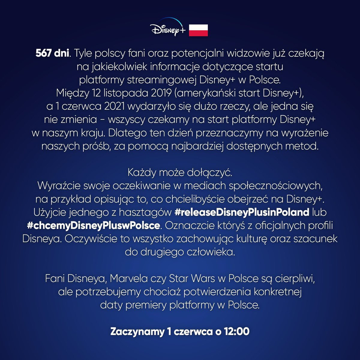 #releaseDisneyPlusinPoland
#chcemyDisneyPluswPolsce