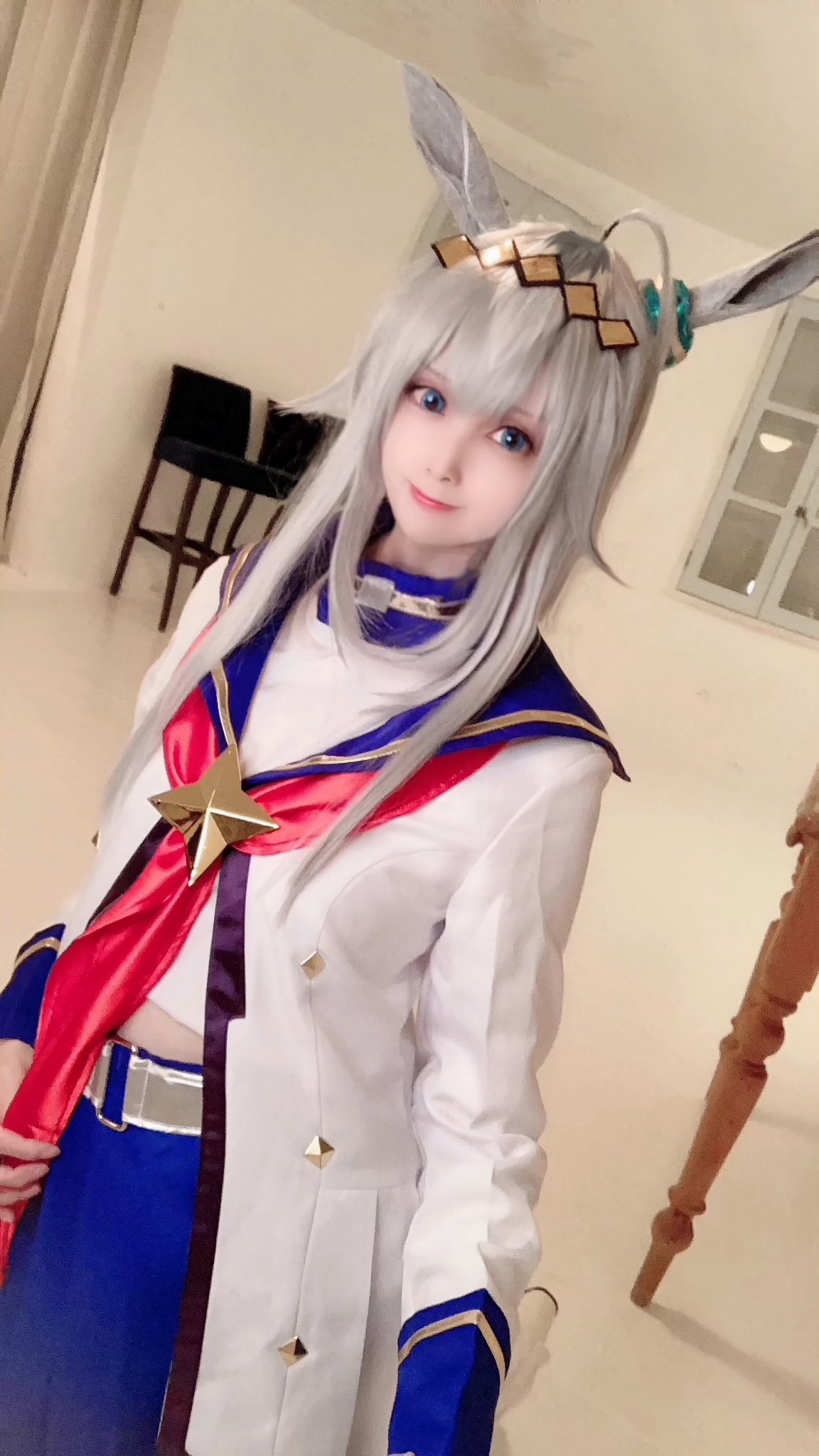 Twitter 上的 とうか ｺｽﾎﾘ ｺﾐｹ 土 東ク13b コスプレ ウマ娘 オグリキャップ オグリキャップ勝負服 ウマ娘 Cosplay オグリキャップ シンデレラグレイ 暗いところで撮ったので画質が酷い 注 反転してません T Co 4ljlxfm4e2 Twitter