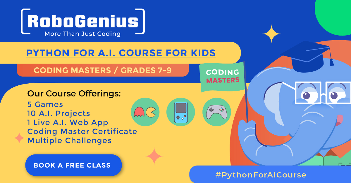 RoboGeniusAcad's tweet image. Our courses are designed for every age group to encourage their curiosity, improve concentration, and enhance creativity and problem-solving skills.

Book your trial class now - LINK IN BIO!!

#ArtificialIntelligenceClasses #artificialintelligence