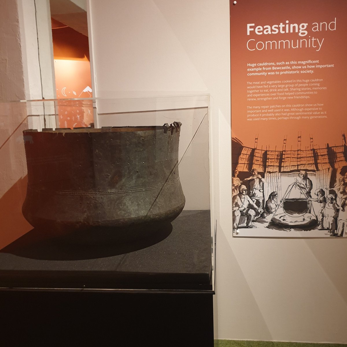 cumbriapast's tweet photo. The Bewcastle Cauldron: Cumbria's most impressive Iron Age find? It was repaired multiple times so was likely well used and well loved. Its equally well loved in @TullieHouse's display.
Find out more:
https://t.co/91cl4lqO9H
#TransactionsTuesday #Archaeology #IronAge #CWASS https://t.co/E0Fa3iNck1