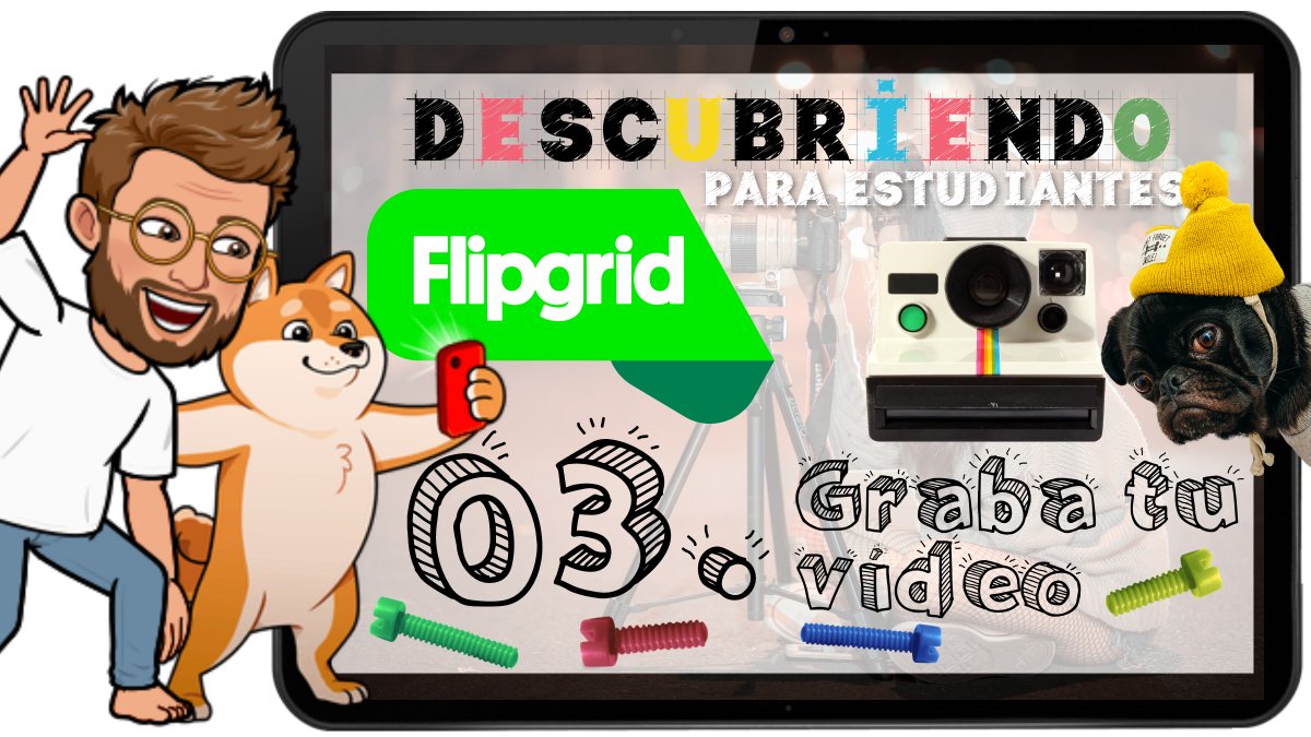 MrCuarter's tweet image. Introduce @Flipgrid a tus estudiantes con esta pequeña colección de #videotutoriales. Herramienta que permite evaluar a los estudiantes a través de un vídeo y fomentar la participación e interacción entre ellos 👉bit.ly/34HK793 👋