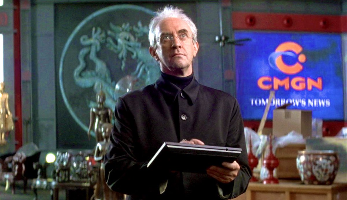 Neville F Chamberlain on Twitter: "Happy Birthday to 🏴󠁧󠁢󠁷󠁬󠁳󠁿Welsh  born @RADA_London trained stage, film &amp; television actor #JonathanPryce  #BOTD in 1947 in #Carmel seen here as the media mogul Elliot Carver in