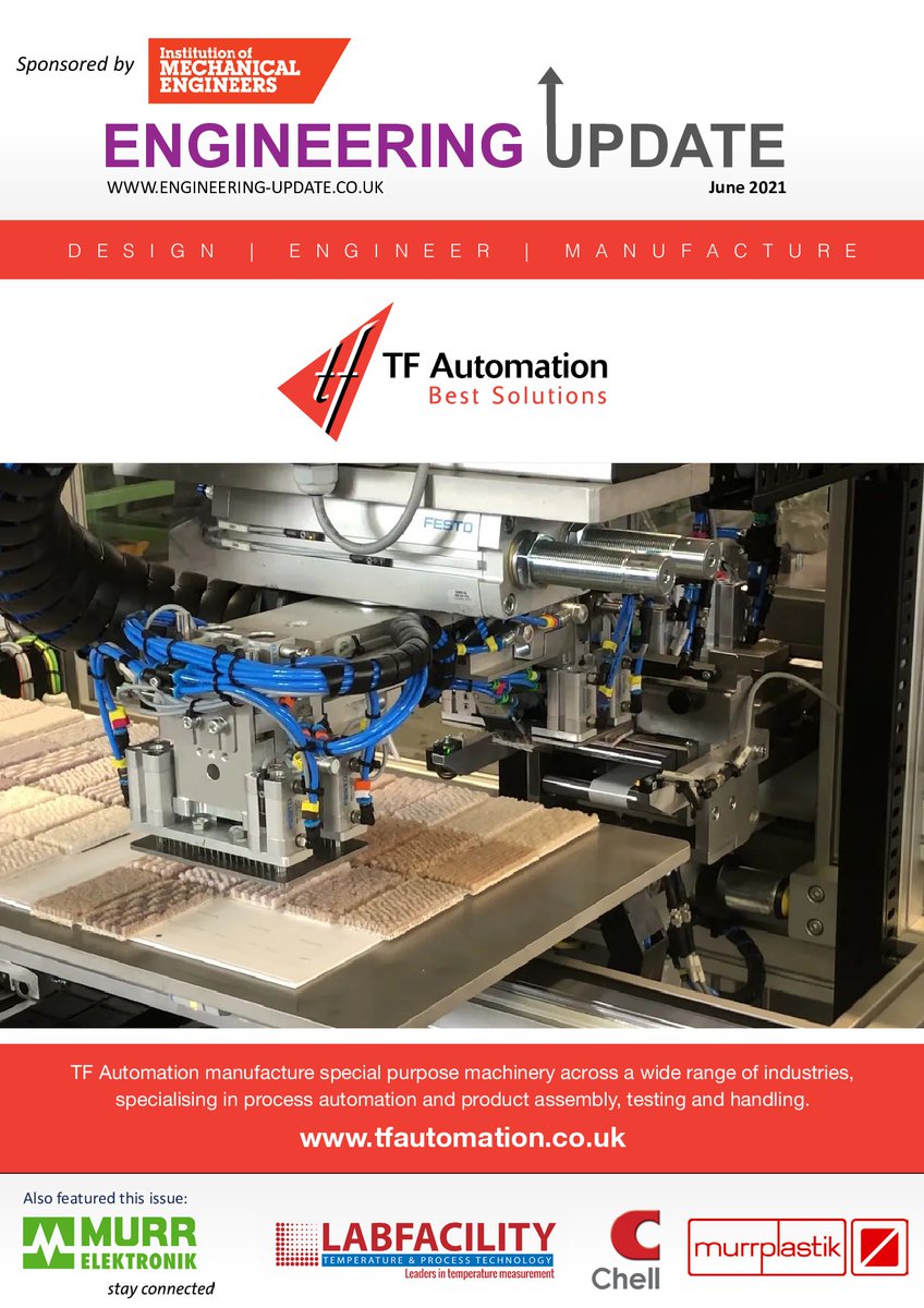 Engineering Update (@engupdate) on Twitter photo The June issue is here!
We have so much innovative news for the industrial engineering sector in this month’s edition.
Check out our amazing front cover from <a href="/tfautomation_UK/">TF Automation - UK</a>
See the full issue here - engineering-update.co.uk/magazine/
#Engineering #Juneissue #EngineeringUK #UKmfg The June issue is here!
We have so much innovative news for the industrial engineering sector in this month’s edition.
Check out our amazing front cover from <a href="/tfautomation_UK/">TF Automation - UK</a>
See the full issue here - engineering-update.co.uk/magazine/
#Engineering #Juneissue #EngineeringUK #UKmfg