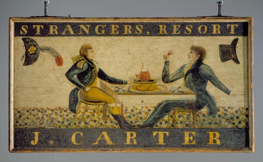 From 1672 on, every licensed innkeeper in CT was required by law to mark his or her establishment with “some suitable Signe set up in the view of all Passengers for the direction of Strangers where to go, where they may have entertainment.” bit.ly/3g3axr4

<a href="/CTHumanities/">CT Humanities</a>