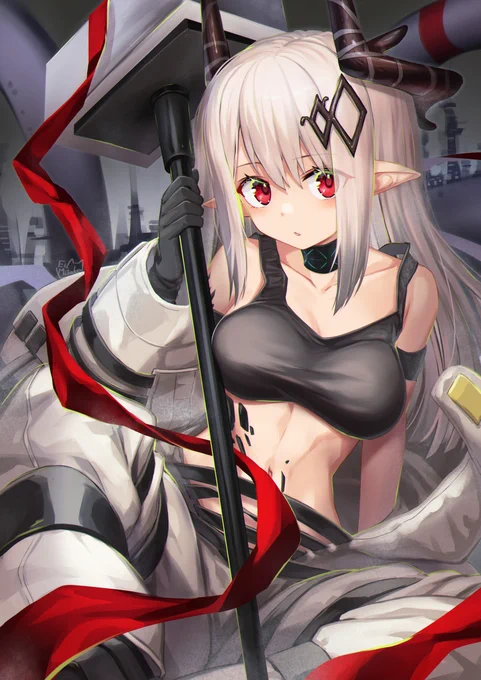 塗り方調整の練習しつつのマドロック

#アークナイツ 