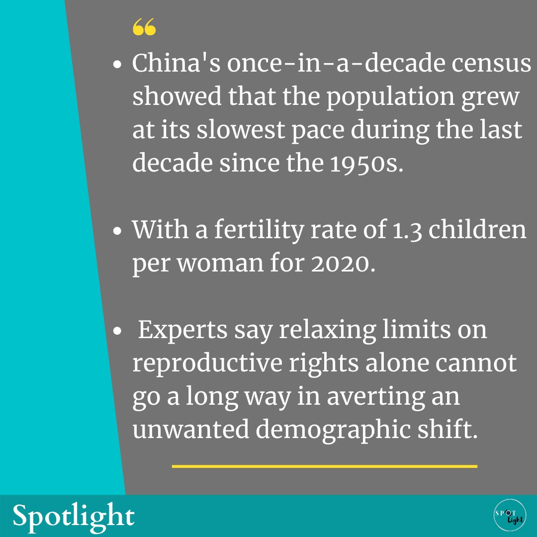 WeeklySpotlight's tweet image. China allows three children in a major policy shift.