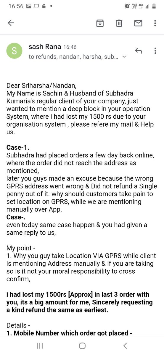 RanaSchn's tweet photo. @swiggy_in @harshamjty @nandanreddy 

Pls help
#refundmoney #wrongprocess https://t.co/glcAaOKRHh