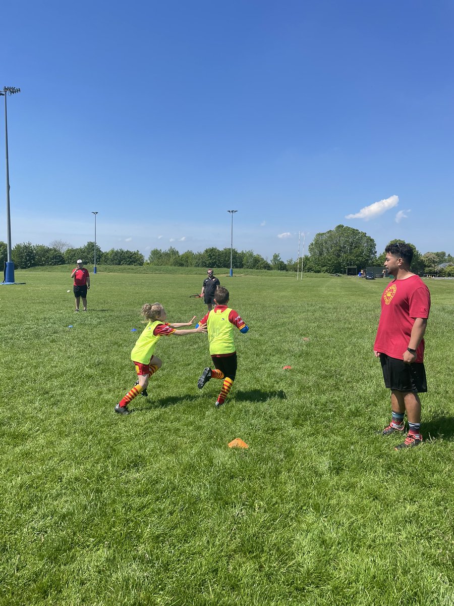 Finishing the morning off with some footwork, awesome skills on show. Lots of try’s being scored. See you all Thursday #rugbycoaching #rugbycamps #rugby