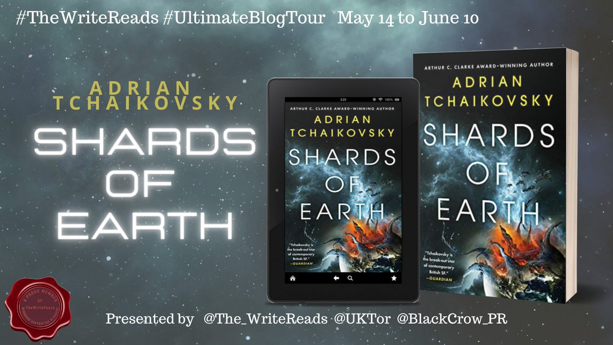 So pleased today to be part of the #UltimateBlogTour for #ShardsOfEarth by @aptshadow!

This tour is brought to you by the awesome people at @The_WriteReads, @UKTor & @BlackCrow_PR.

Stop on over for my review, plus some additional info about this book!

outofthisworldrev.blogspot.com/2021/06/ultima…