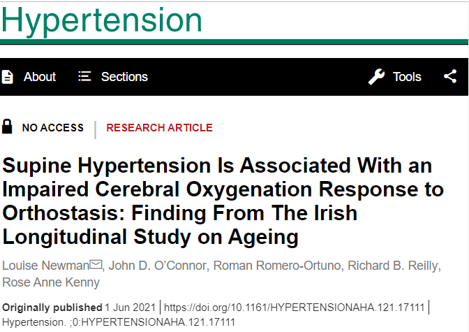 tilda_tcd's tweet photo. 🔎NEW TILDA RESEARCH🔍

'Supine Hypertension Is Associated With an Impaired Cerebral Oxygenation Response to Orthostasis: Findings From TILDA'

Our new study aims to characterize the #cerebrovascular response to #orthostasis.
👉https://t.co/9XDlXw2fTo
@ProfOrtuno @TCDGerontology https://t.co/7oDCkwpOrd