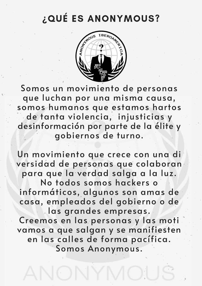 Anonymous Iberoamérica tweet media