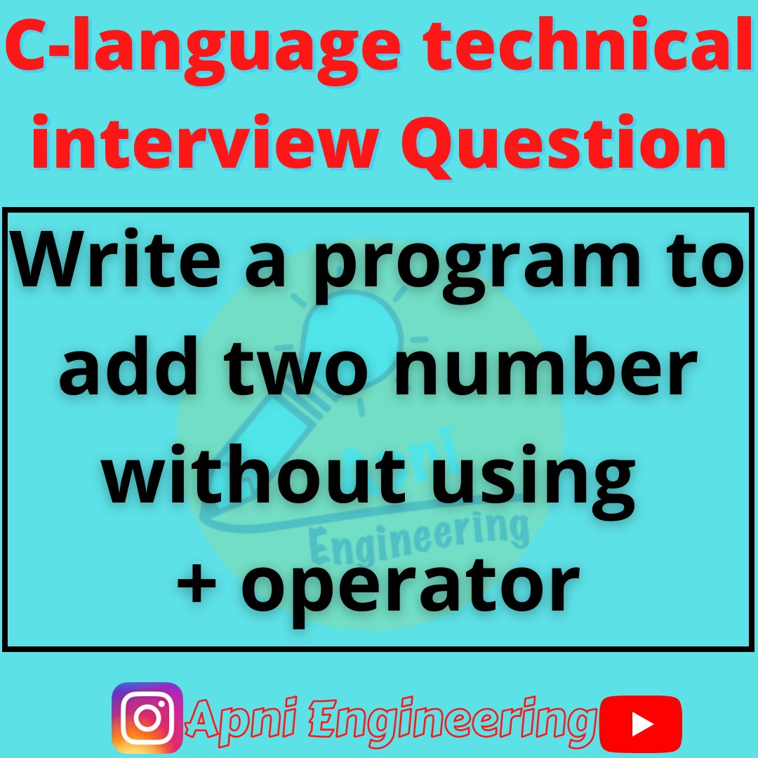 princecoding's tweet image. C- Language Technical Interview Question .
#apniengineering #prince_coding #clanguageinterviewquestions #cprogramming #cprogramminglanguage #cprogramming #womenwhocode #womenintechnology #girlswhocode #codinglife💻 #100daysofcode #developerlife #learntocode #100DaysOfCode