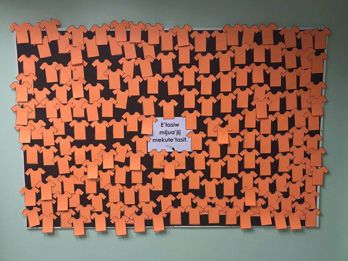 LEShawElem's tweet photo. As we get ready to welcome every student back @LEShawElem We continue to share this message 🧡🧡 E’tasiw Mijua’jij Mekut’tasit   🧡 🧡Every Child Matters 🧡 🧡 #YouMatter @AVRCE_NS @nseducation @NSTeachersUnion @MK_Education https://t.co/P6hYdZBxSW
