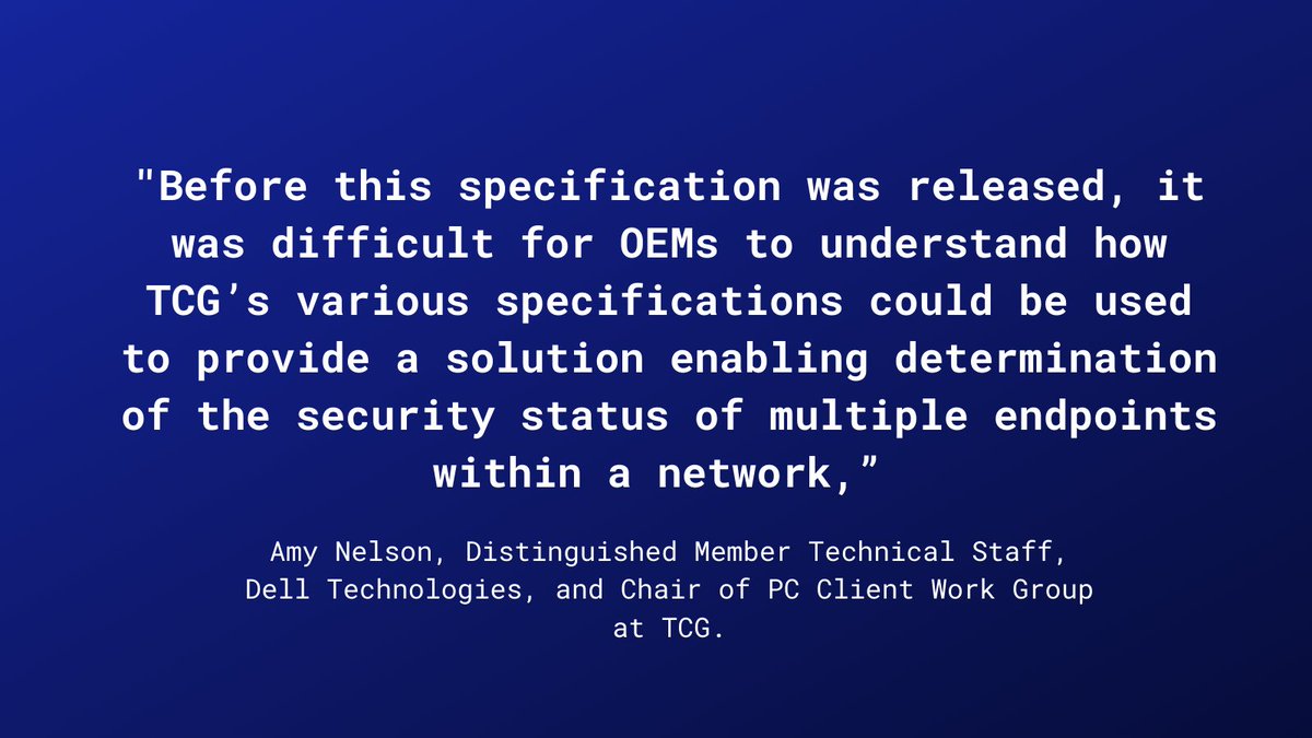 TrustedComputin's tweet image. 🆕 Trusted Computing Group releases first security verification guide for #enterprise systems. Learn more: trustedcomputinggroup.org/tcg-releases-f… #TrustedComputingGroup
