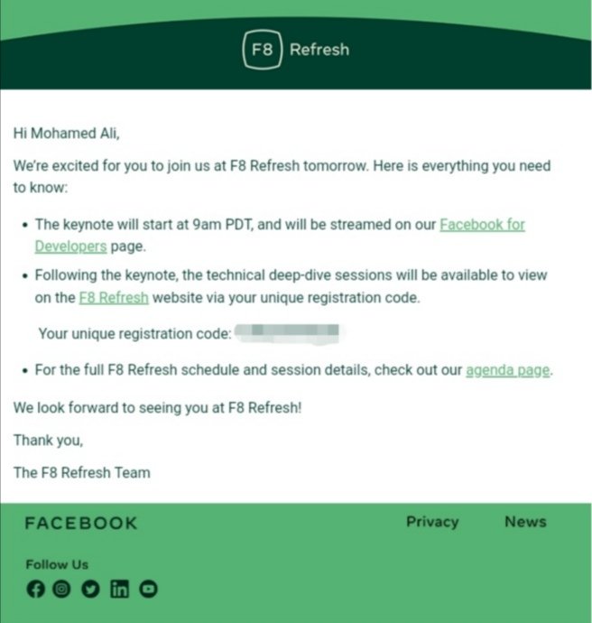 tweetMABA's tweet image. Will attend tomorrow the #F8Refresh organized by #FacebookForDevelopers