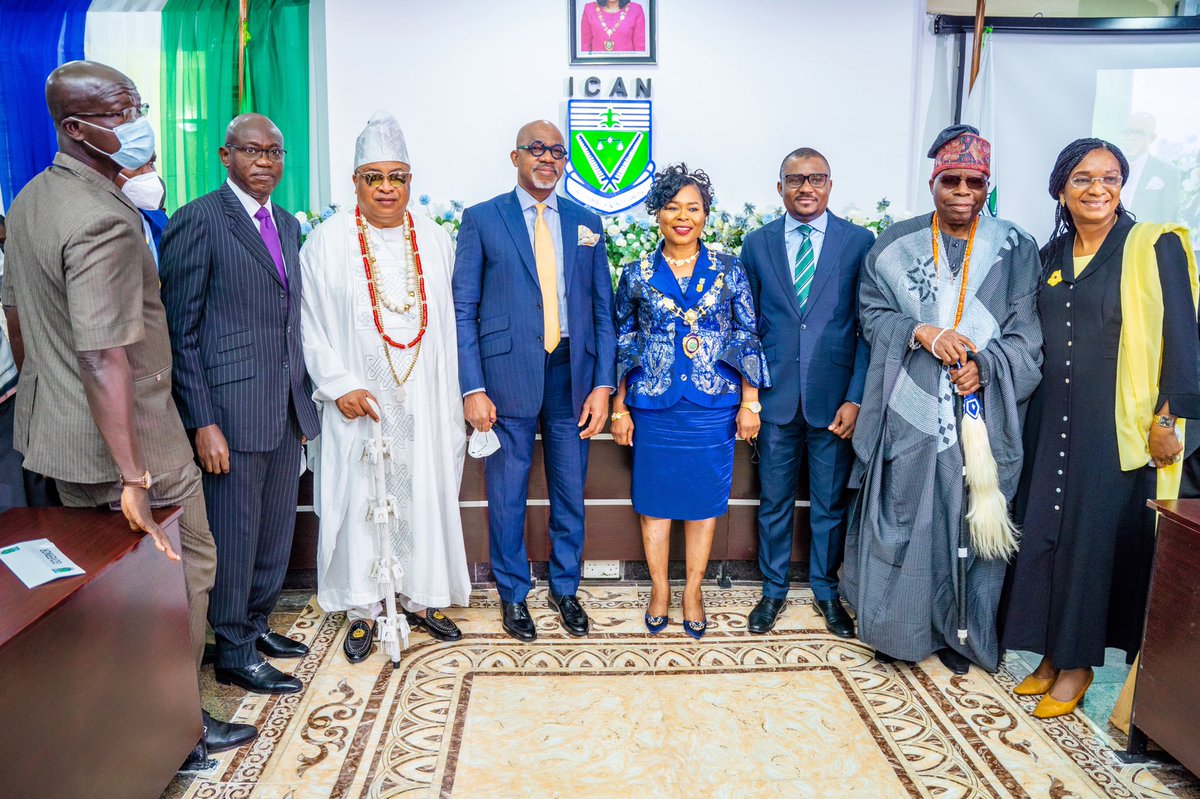 This morning, I joined other dignitaries to celebrate with Mrs. Comfort Eyitayo, mni, FCA on her investiture as the 57th President of the Institute of Chartered Accountants of Nigeria, <a href="/ICAN_NGR/">ICAN</a>