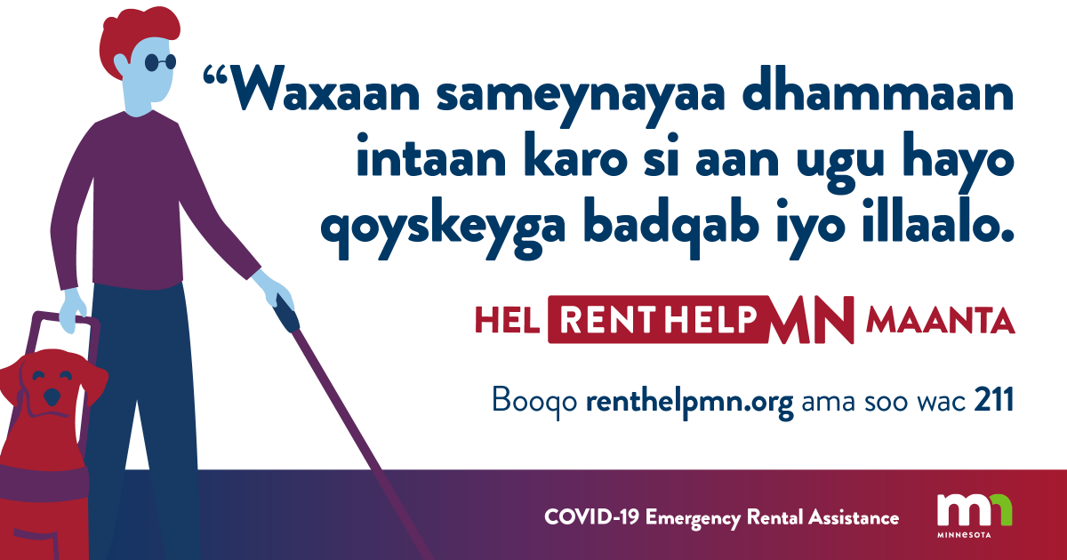 mnhousing's tweet photo. The pandemic has taken a toll on many Minnesotans. Renters who have fallen behind on their rent can now apply for emergency rental assistance and help with utility bills through https://t.co/gguX4hquRQ. #RentHelpMN 

Visit https://t.co/XEYNHzppNN for more information. https://t.co/rCaUCGKqCT