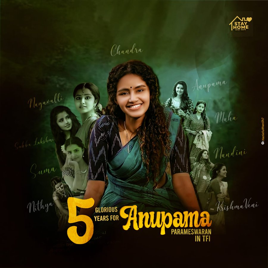 iamSaiCherry's tweet photo. Congrats to @anupamahere on completing 5 years of Successful Journey in TFI 

Best Wishes for #18Pages #RowdyBoys

#5GloriousYRSOfAnupamaInTFI https://t.co/EeLFXs02dj