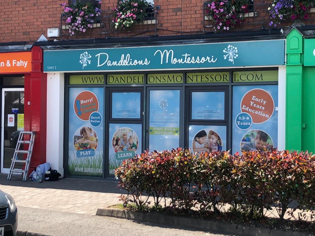 PremierSignsIE's tweet photo. Beautiful New Fascia Signage, Window Graphics and Outdoor Free Standing Sign for our Friends at Dandelions Montessori Donatabe

#signage #dublin #signs #montessoru #branding https://t.co/Z5FfjjsDjw
