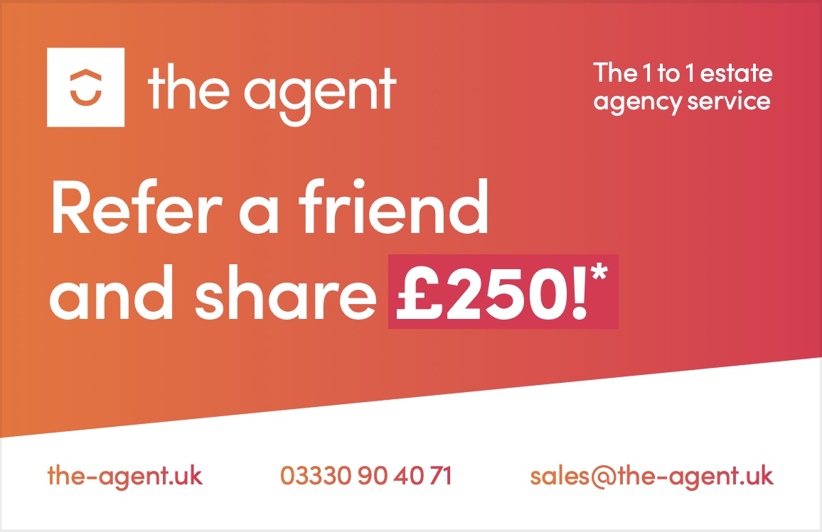 Refer a friend and share £250 between you 🎉 

If you've recently sold a property with us, simply refer a friend &amp; once their property is sold, we’ll give you £125 each 🏘️ 

Get in touch to find out more 👉 the-agent.uk/contact
#TheAgentUK #Propertyreferrals