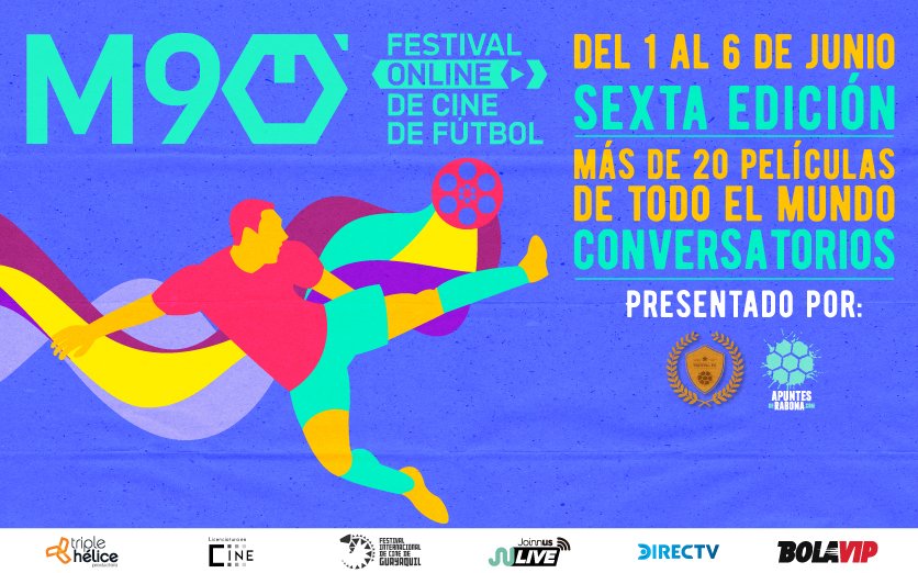 joinnus's tweet photo. . @minuto90fest ⚽️ | Disfruta del Festival Online de Cine de #Fútbol.

Compra tus entradas en segundos ► https://t.co/ZR808Dfhlr
.
.
.
@FestivalFC #Cine #Junio #Películas https://t.co/fOuoz7LNNs