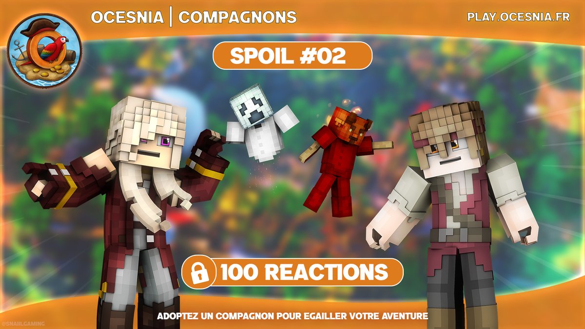OcesniaMC's tweet photo. Découvrez notre🔸deuxième spoil🔸pour cette V2 ! 🎉

🦜Suivrez l'actualité du serveur en nous rejoignant sur discord : https://t.co/wV3ZTbfPzv

💕Suivez @OcesniaMC
💬Commentez et🔁partagez ce Tweet

#PvPFaction #Faction #Serveur #Minecraft #Spoil #Ocesnia #Pirate https://t.co/5vBHCiHkBf