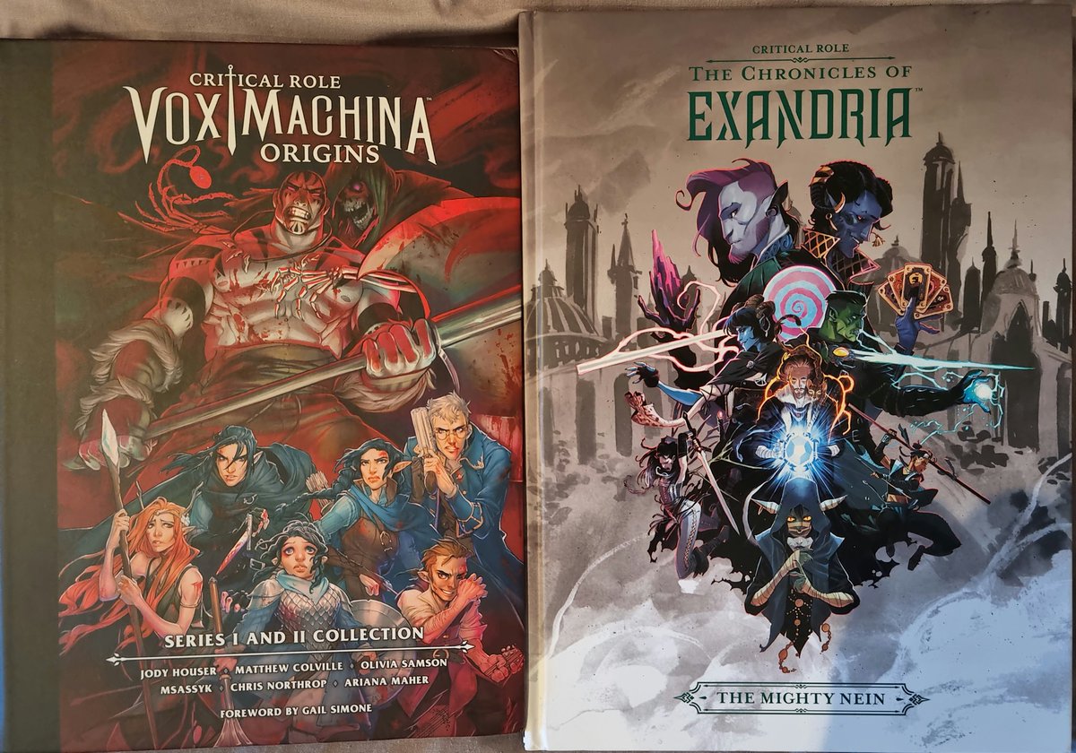 Got these two absolute beauties delivered today and I couldn't be happier. They're stunning and for the level of quality, probably underpriced 😁
<a href="/CriticalRole/">Critical Role</a> <a href="/matthewmercer/">Matthew Mercer</a> <a href="/VoiceOfOBrien/">Liam O'Brien</a> <a href="/LauraBaileyVO/">Laura Bailey</a> <a href="/samriegel/">Sam Riegel</a> <a href="/Marisha_Ray/">Marisha Ray</a> <a href="/executivegoth/">Taliesin Jaffe</a> <a href="/TheVulcanSalute/">TTC</a> <a href="/WillingBlam/">Travis Willingham</a> #DnD