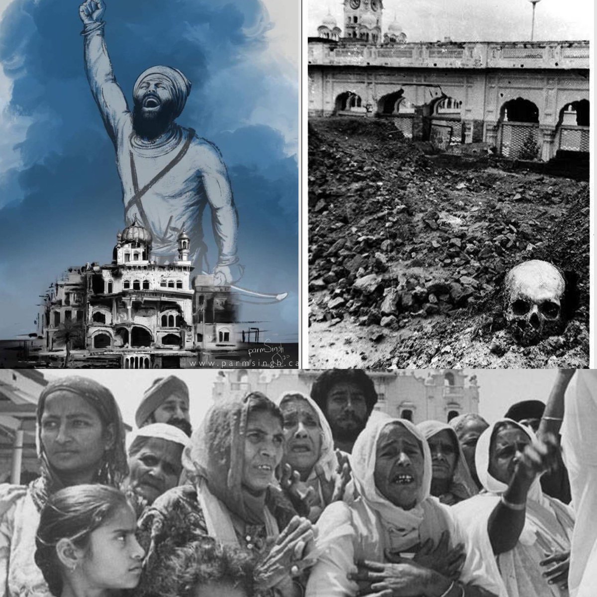 37 years ago today in 1984, on one of the holiest days of the year, the Indian government launched a military invasion into the Harmandir Sahib Complex and 40+ gurdwaras in Punjab. Thousands of pilgrims, including children, were slaughtered as they prayed. #NeverForget1984