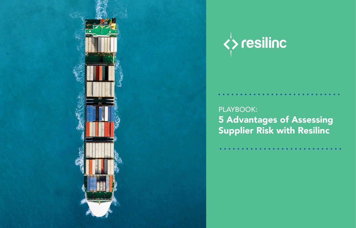 Resilinc's tweet photo. Supply chain resiliency comes down to effectively managing supplier risk. Do you have a cohesive, strategic program in place? Download our playbook:
https://t.co/vlRvlEz9jz https://t.co/R3ykjYuyDv
