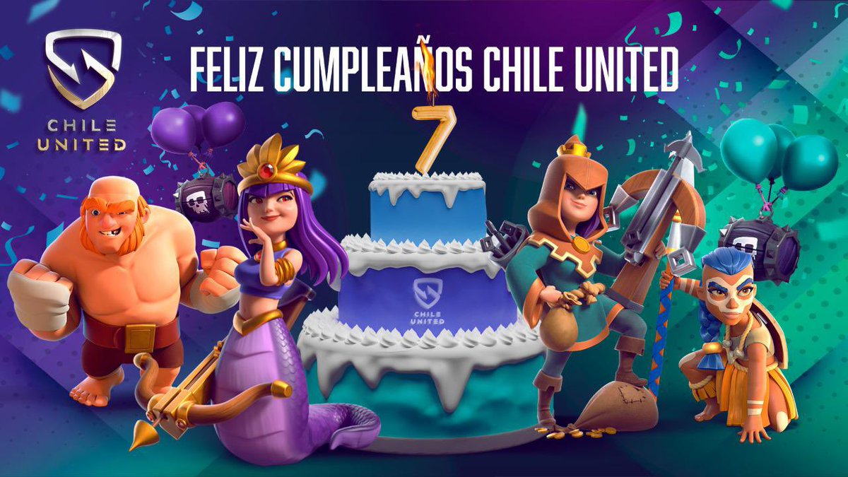 🔥7 años juntos, 7 años de amistad, 7 años de grandes momentos🤩
Les dejamos un cariñoso saludo a nuestra gran familia, tendremos grandes eventos para nuestra celebración🙈

🔥FELIZ CUMPLEAÑOS🔥                                        🔥CHILE UNITED🔥