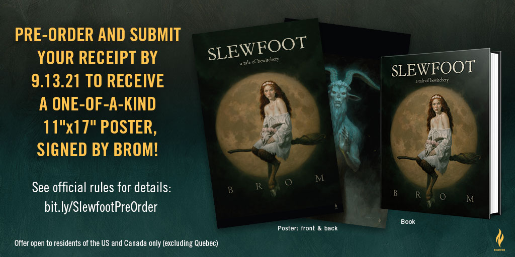 Free signed poster for my new novel, Slewfoot. Details: bit.ly/SlewfootPreOrd…
