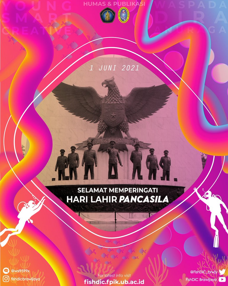 FishDiC_brwjy's tweet photo. [Hari Lahir Pancasila]
Hello Buddies!
Selamat Hari Lahir Pancasila 1 Juni 2021.

Pancasila lahir menjadi simbol negara Indonesia sebagai perwujudan dari keberagaman yang ada. Mari junjung tinggi persatuan dan kesatuan.

Waspada Dira Anuraga

FishDiC
Young | Smart | Creative https://t.co/sQ5fTsv3QT