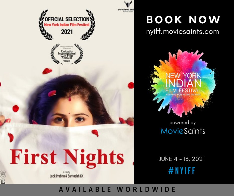 nyindianff's tweet photo. “#FirstNights” is a dramatic look at how marriage has evolved in modern day South India and how traditions are upheld and abandoned by today’s generation.

Pre oder the perfect blend of drama comedy and romance at #NYIFF powered by #MovieSaints 👇🏻

https://t.co/7BT6f2NXNU https://t.co/NwYe6lRQSo