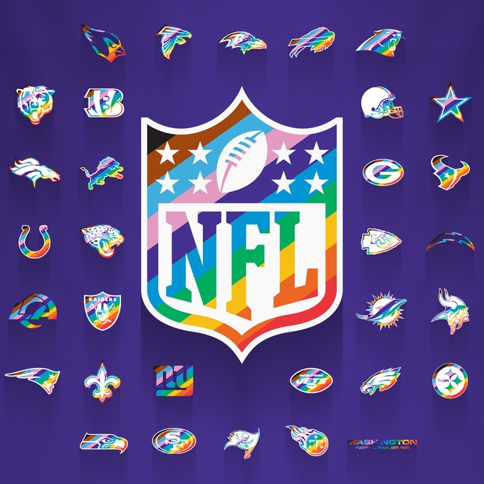 NFL shares Pridethemed logo, says it stands with LGBTQ+ community