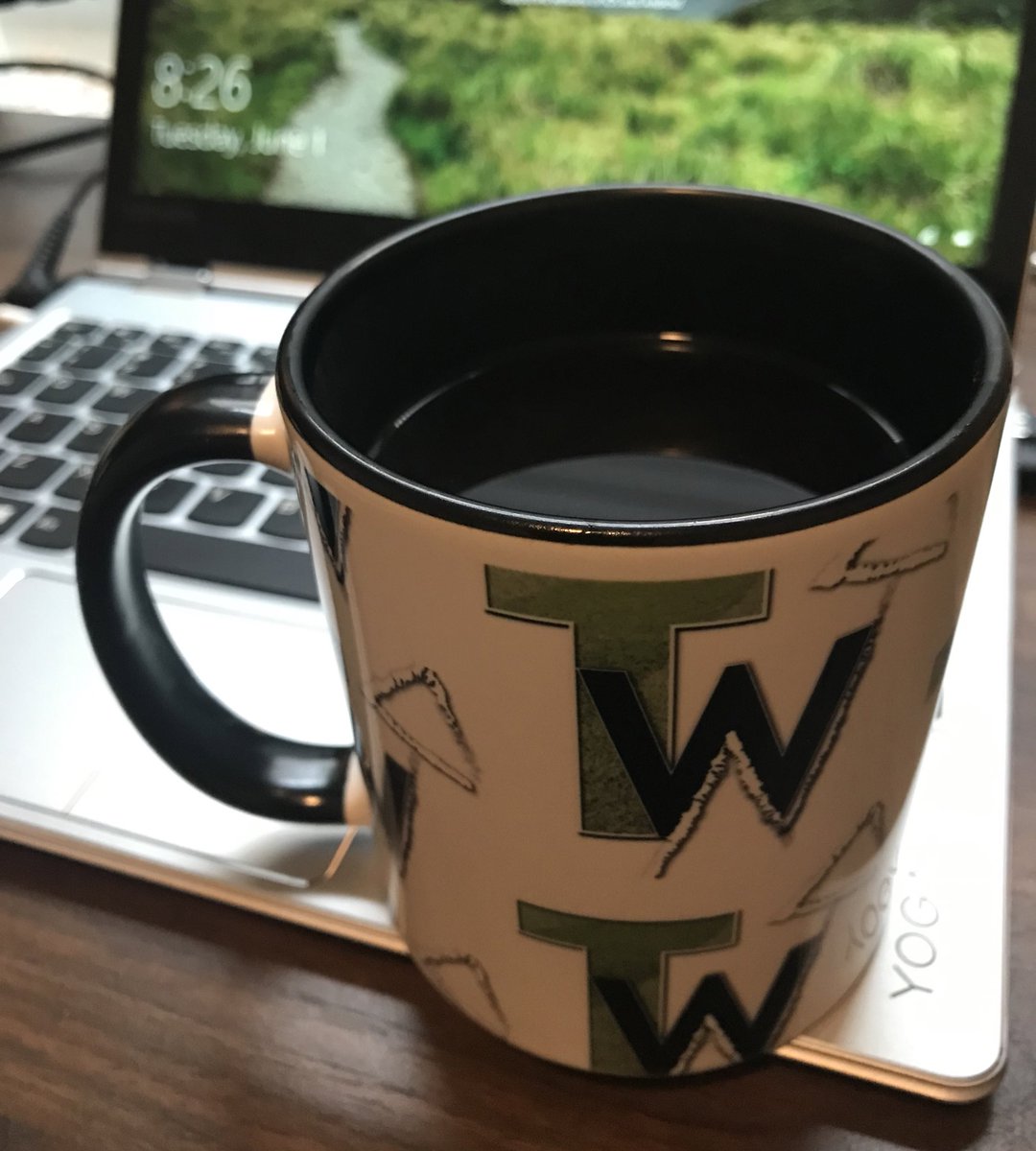 Kicking off June with a cup of joe in my new mug from <a href="/tacklewhatsnext/">Tackle What’s Next</a> ☕️