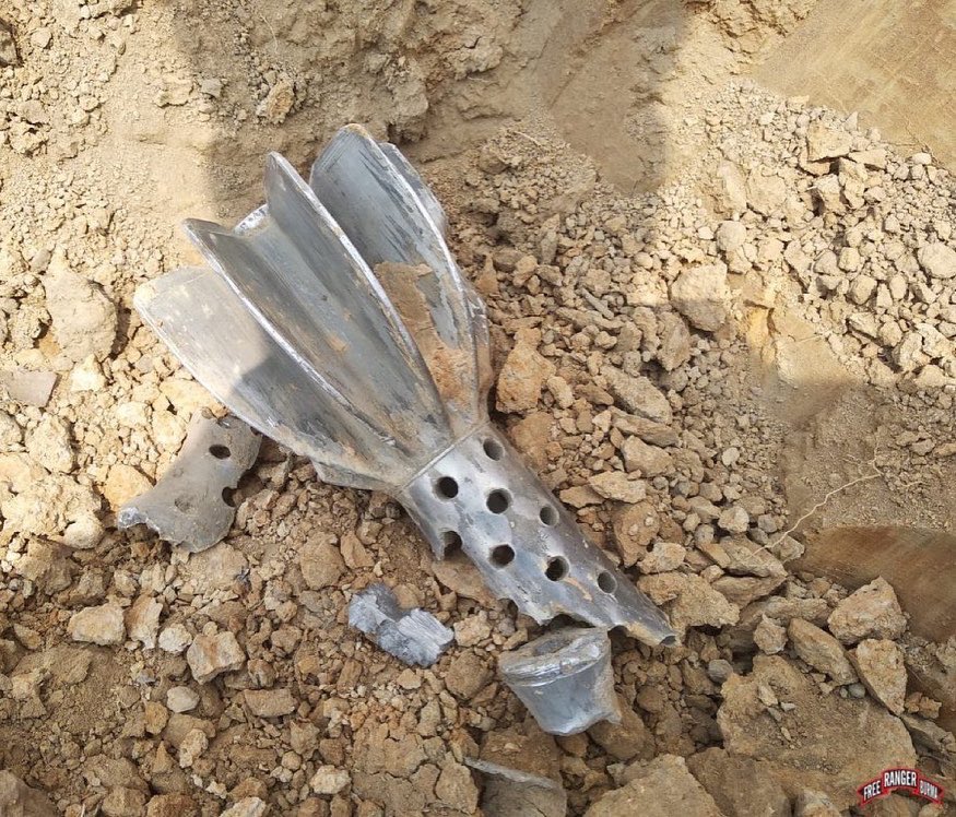 FreeBurmaRangrs's tweet photo. Photos show a Burma Air Force attack helicopter flying over Thaton District, south of Papun District, and damage to homes and fields by Burma Army mortars as they attacked in Thaton District. https://t.co/W507Gd35s4
