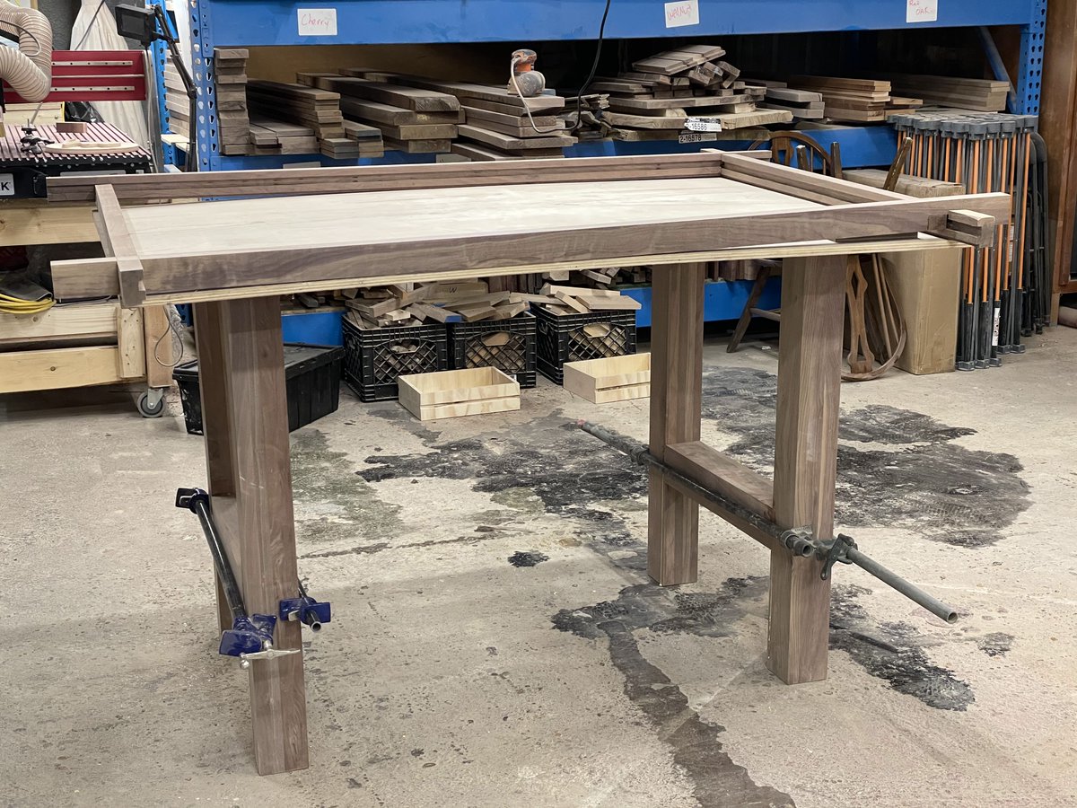 tabletopmakers's tweet photo. One table delivered this weekend and another one on its way to being built!! I sure do love walnut and so does our customers it seems.
.
#boardgamegeek #gloomhaven #minis #dice #dnd5e #dungeonsanddragons #pathfinder #boardgames #boardgametable #boardgamerpg #tabletoproleplaying https://t.co/9ezreserv5
