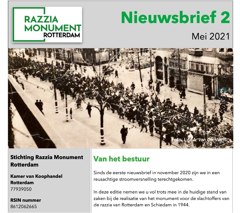 jeeweecee's tweet photo. De 2e nieuwsbrief van het burgerinitiatief @razziamonument is uit. Kijk op de website: https://t.co/nBmh6uxxeH 

#rotterdam #razzia #schiedam #monument #dwangarbeid #tweedewereldoorlog https://t.co/WFfs8a5GMF