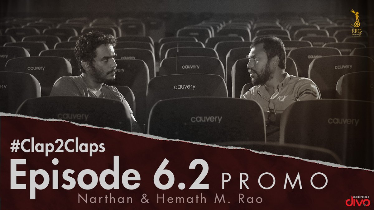 divomovies's tweet photo. Hear them leave a mark in your hearts! As they unveil answers to your untold questions. https://t.co/hXaNoltkzT. 

Join #Narthan and @hemanthrao11 on the Promo video of Episode 6.1 in #Clap2Claps by @KRG_Connects YT Channel. 

#Sandalwood #KFI #aKRGoriginal #Kannada https://t.co/6POvdDUX9x