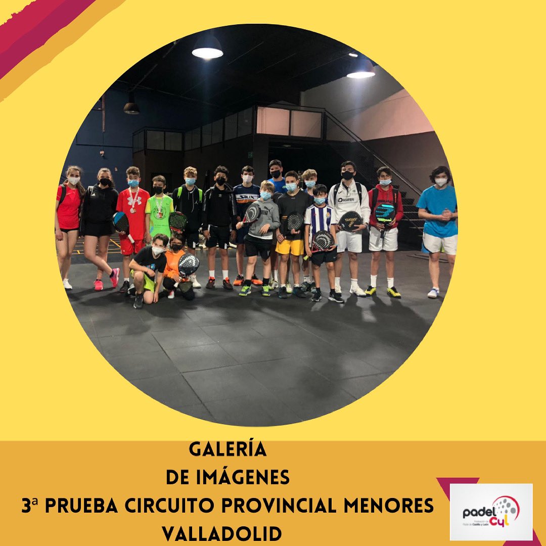 fpadelcyl's tweet photo. Ya podéis ver la galería de imágenes de la 3ª prueba del Circuito Provincial de Menores de Valladolid: https://t.co/5tLVSbrTAe
#padelcylmenores #padelcyl #padelbase #padelvalladolid https://t.co/vbKyVpoE2m