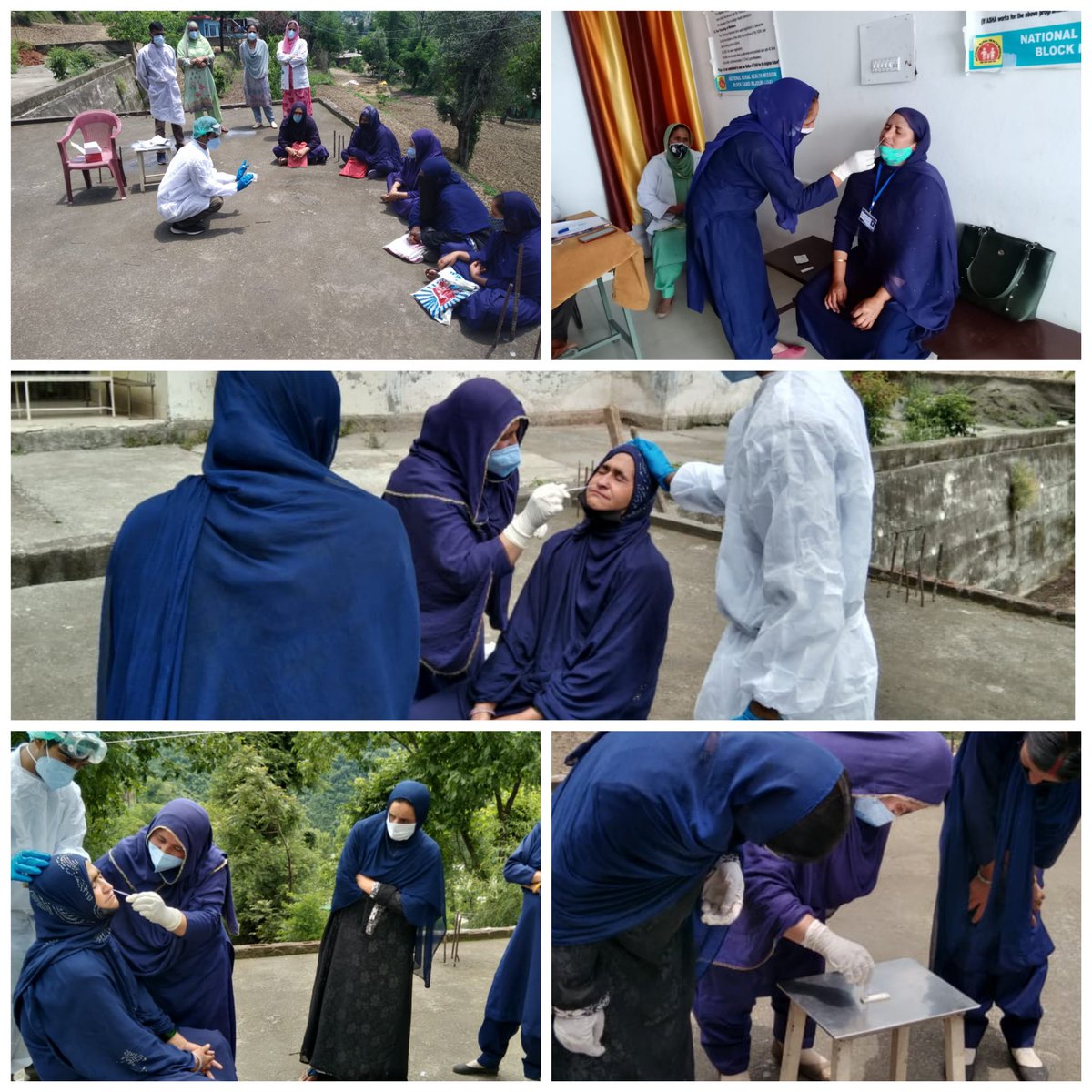 DioRajouri's tweet photo. ASHAs being trained for proper technique of conducting RATs for mass #covid sampling at panchayat level @diprjk @HealthMedicalE1 @dmrajouri https://t.co/wFMWR2Bmhd