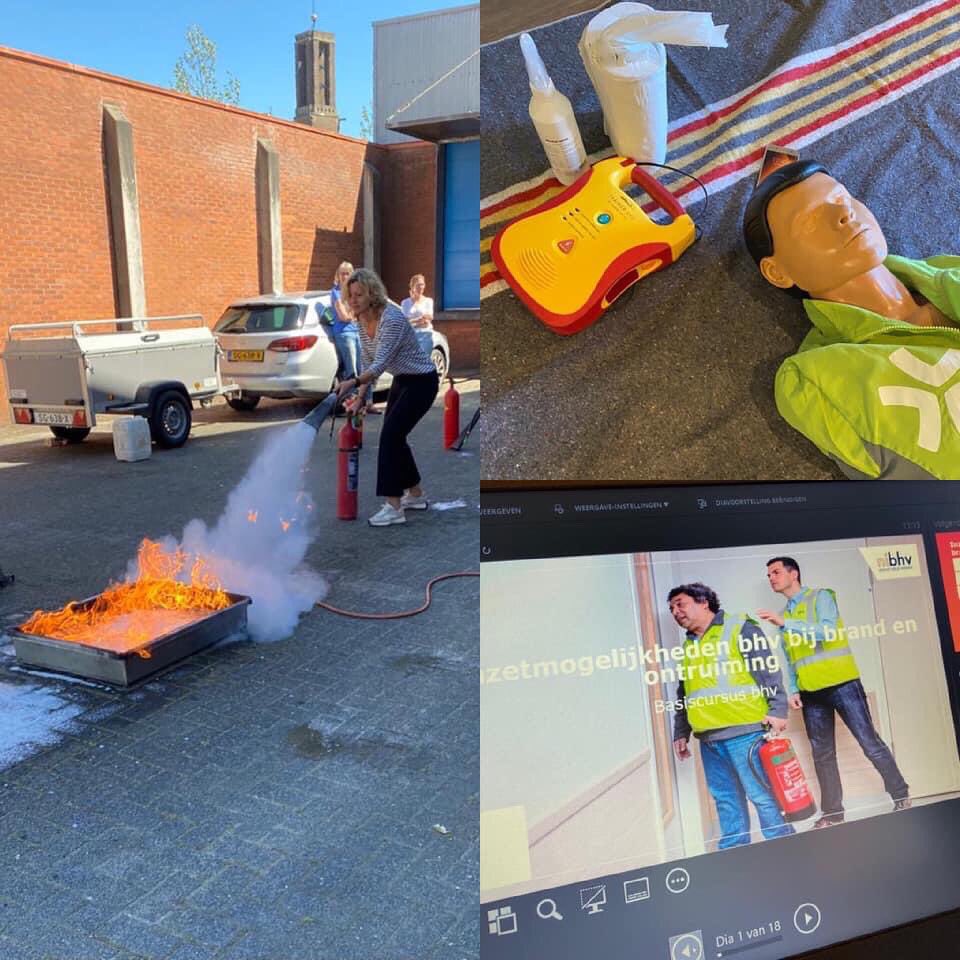 De jaarlijkse BHV-herhalingscursus zit er weer op. Geslaagd! 👌