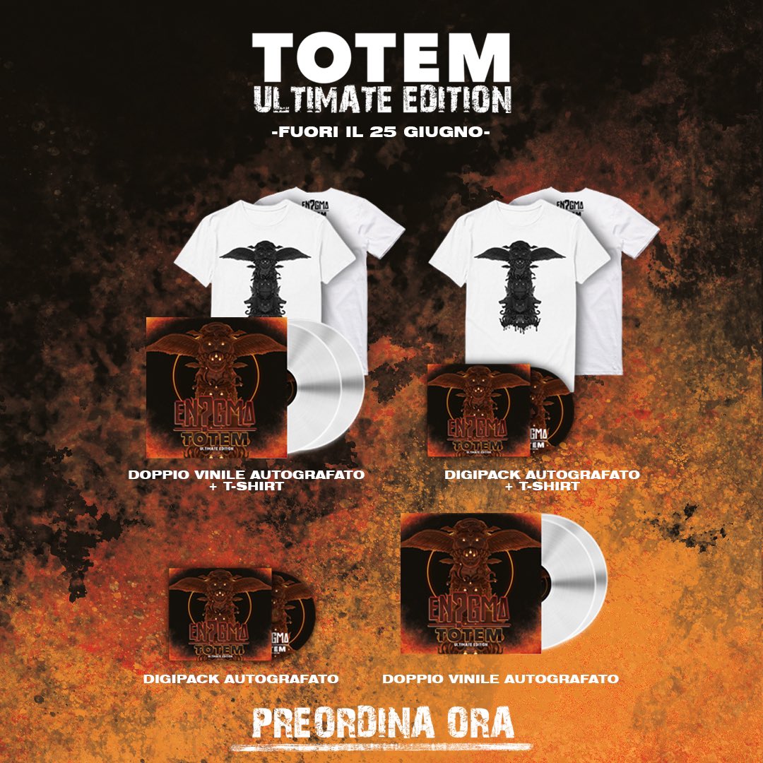 Il viaggio di TOTEM si conclude il 25 Giugno con la “Ultimate Edition”!

La serie diventa colossal.

PREORDINA ORA LA TUA COPIA O IL VINILE AUTOGRAFATO QUI ⬇️

musicfirst.it/artisti/engma-…