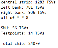 GPUsAreMagic's tweet photo. Slice and markup of TSVs in the Zen 3 CCD #silicongang! (lower left corner with SMU)

A 4MB L3 partition = 3000 TSVs. There are also 56 TSVs in the SMU area and an extra 14 TSVs in the self-test area.

Total 24070 TSVs.

Size: ~6.1μm, ~17.3μm pitch.

Love me some stacked chips! https://t.co/DDKHWvbEqJ